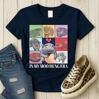 In My Moo Deng Era Funny Hippo Meme Women's T-Shirt thumb 3