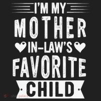 I'm My Mother In Law's Favorite Child Funny Parent Golf Towel thumb 3