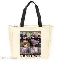 In My Moo Deng Era  Moo Deng Lover Tote Bag thumb 0