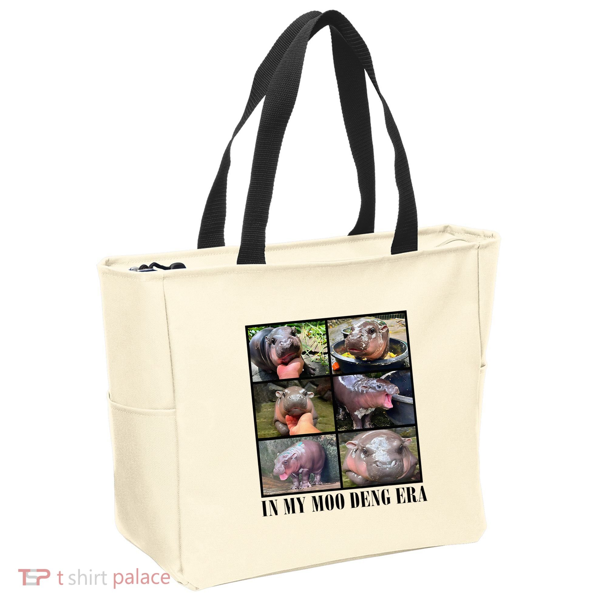 In My Moo Deng Era  Moo Deng Lover Tote Bag
