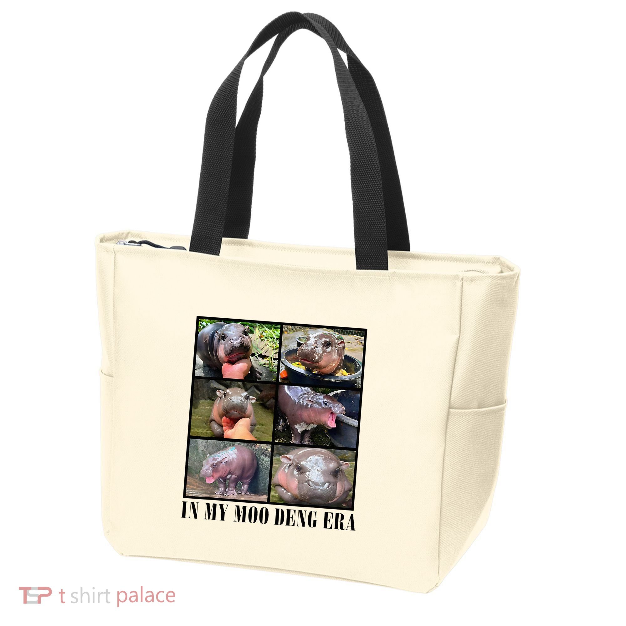 In My Moo Deng Era  Moo Deng Lover Tote Bag