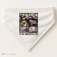 In My Moo Deng Era  Moo Deng Lover USA-Made Doggie Bandana thumb 0