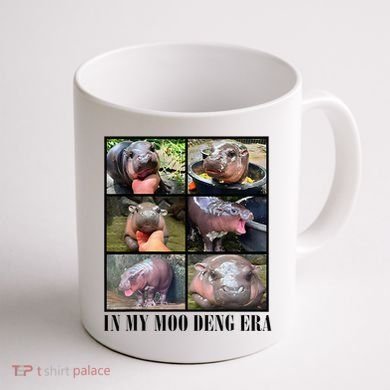 In My Moo Deng Era  Moo Deng Lover Coffee Mug back