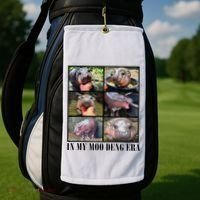 In My Moo Deng Era  Moo Deng Lover Golf Towel thumb 2
