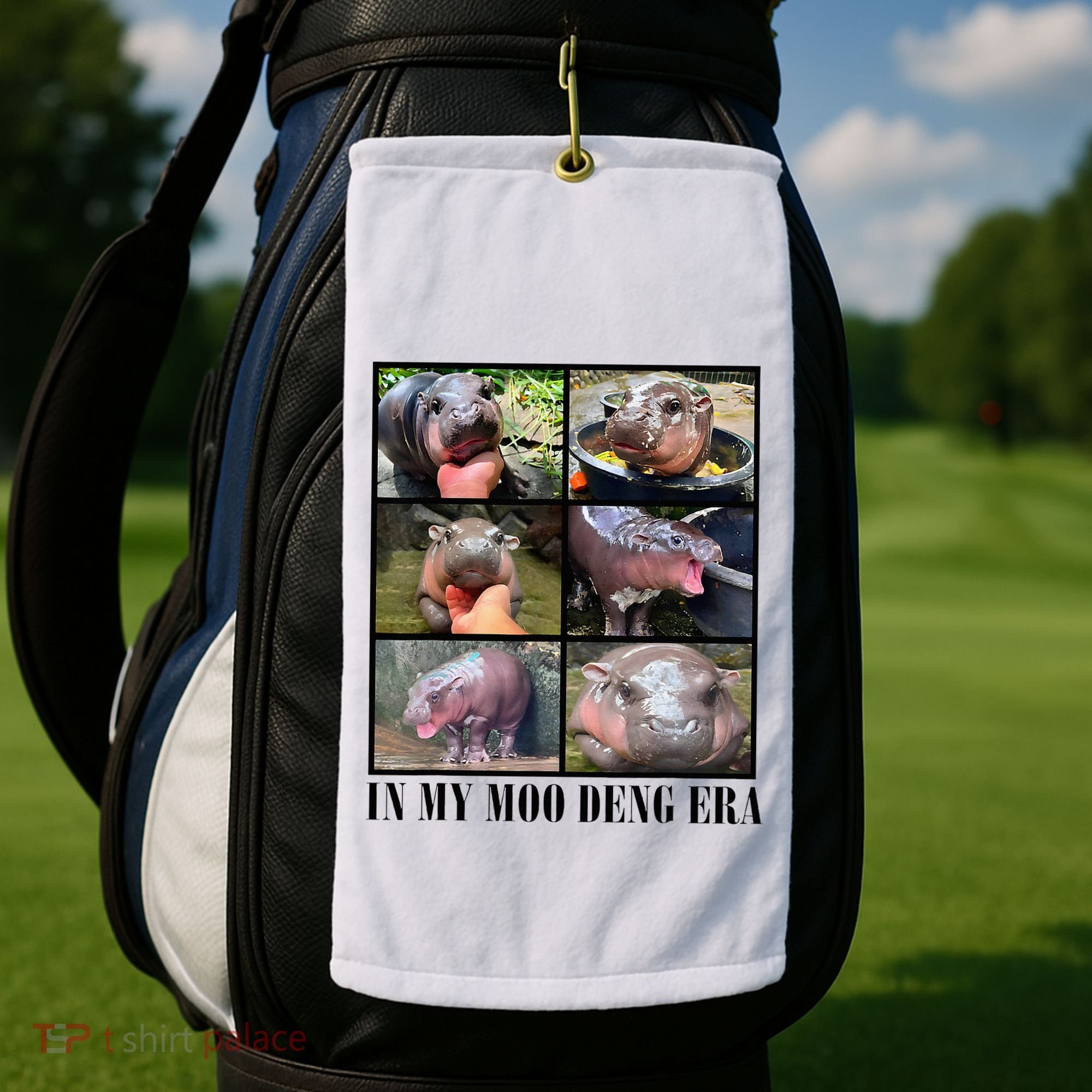 In My Moo Deng Era  Moo Deng Lover Golf Towel