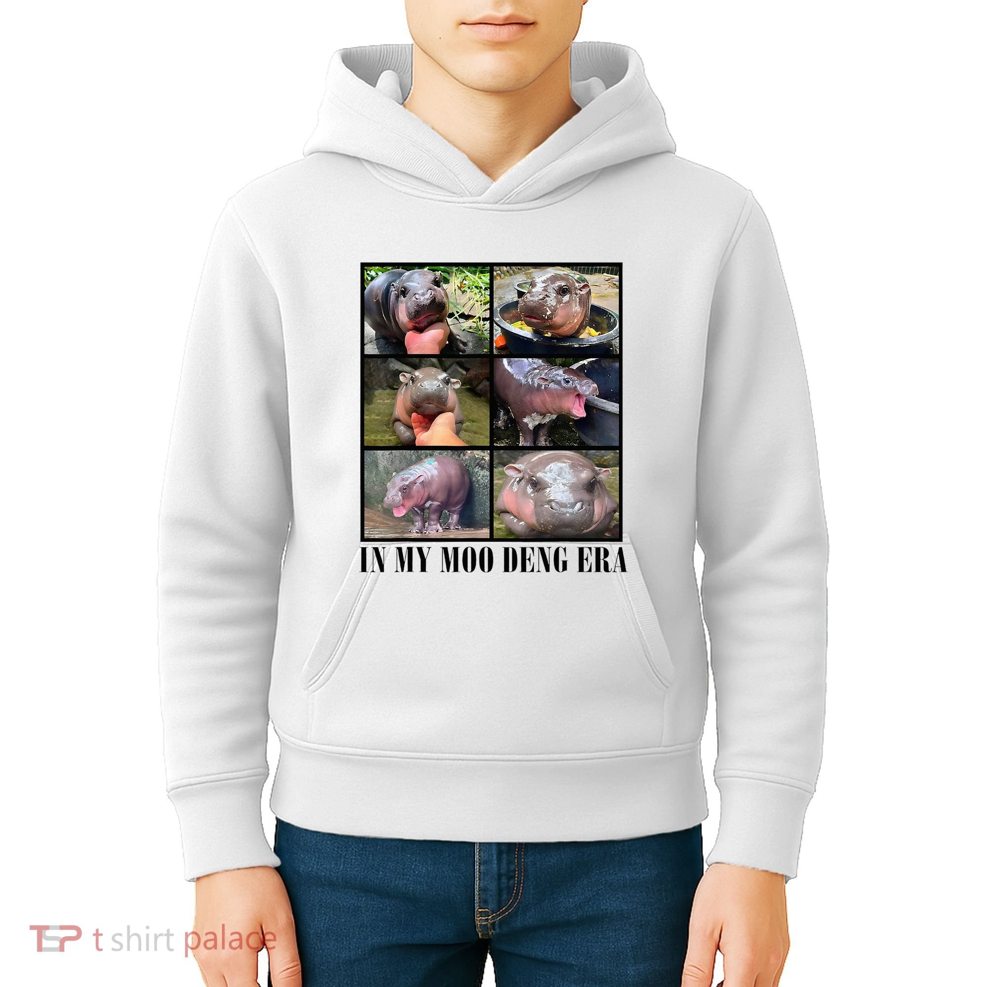 In My Moo Deng Era  Moo Deng Lover Kids Hoodie