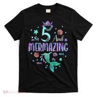 Its My Mermazing 5th Birthday Mermaid Girl Theme 5 Yrs Old T-Shirt thumb 0