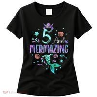 Its My Mermazing 5th Birthday Mermaid Girl Theme 5 Yrs Old Women's T-Shirt thumb 0