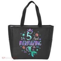Its My Mermazing 5th Birthday Mermaid Girl Theme 5 Yrs Old Tote Bag thumb 0