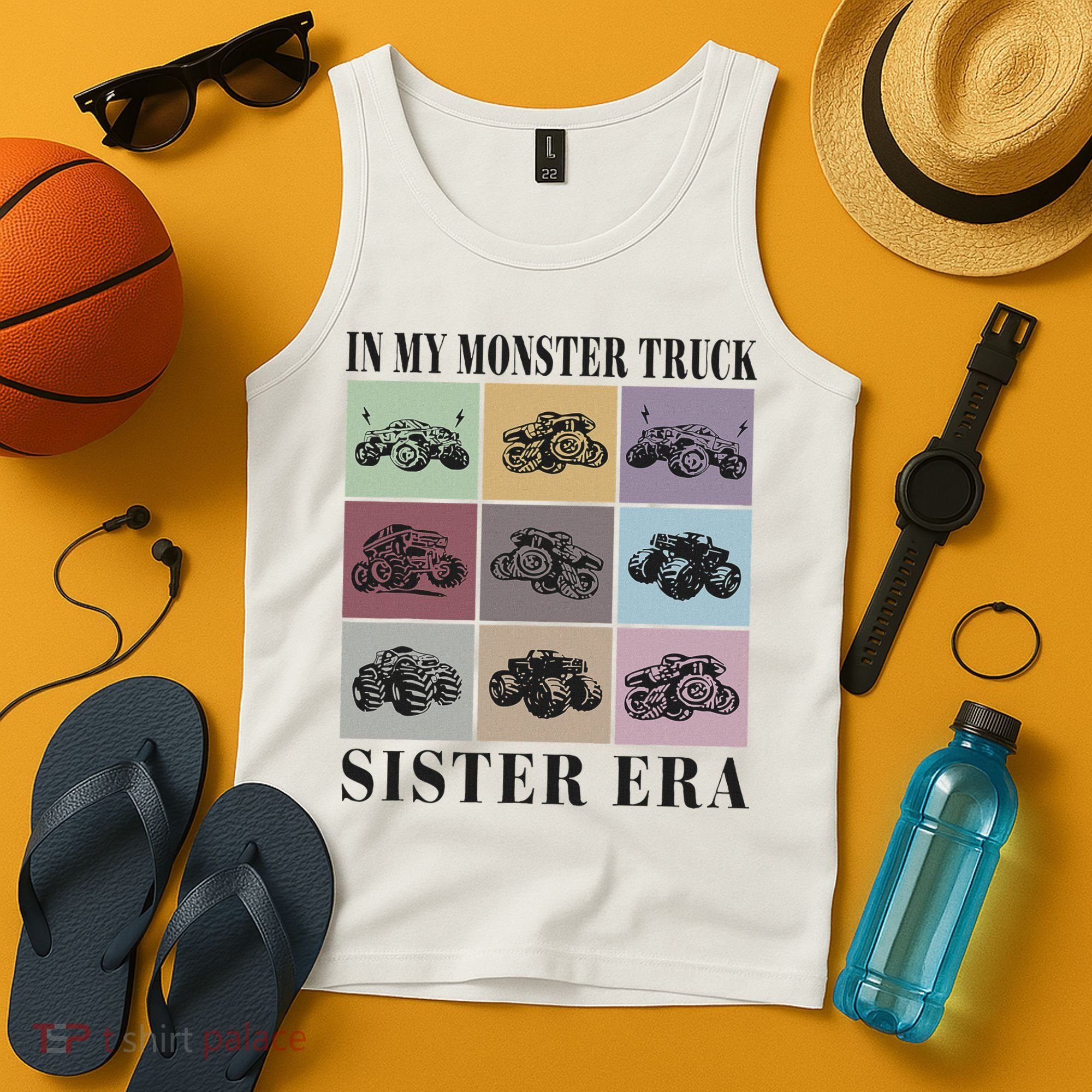 In My Monster Trucks Sister Era Tank Top