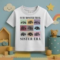 In My Monster Trucks Sister Era Toddler T-Shirt thumb 3