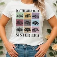 In My Monster Trucks Sister Era Women's T-Shirt thumb 2
