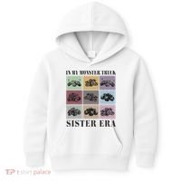 In My Monster Trucks Sister Era Kids Hoodie thumb 0
