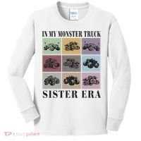 In My Monster Trucks Sister Era Kids Long Sleeve Shirt thumb 0