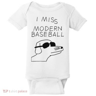 I Miss Modern Baseball Baby Bodysuit