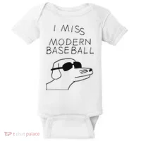 I Miss Modern Baseball Baby Bodysuit thumb 0