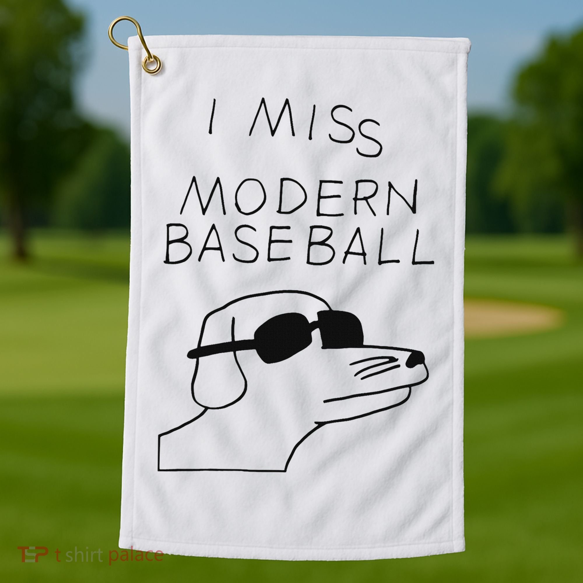 I Miss Modern Baseball Golf Towel