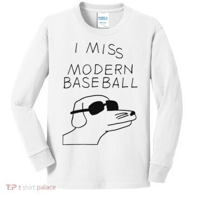 I Miss Modern Baseball Kids Long Sleeve Shirt