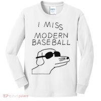 I Miss Modern Baseball Kids Long Sleeve Shirt thumb 0
