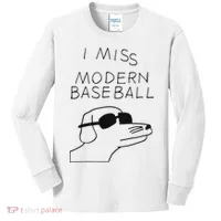 I Miss Modern Baseball Kids Long Sleeve Shirt thumb 0