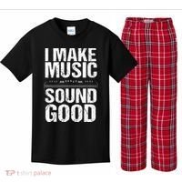I Make Music Sound So Good Audio Sound Engineer Recording Kids Plaid Pajama Set thumb 0