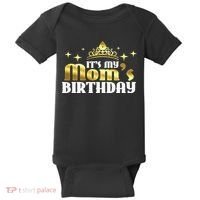 It's My Mom's Birthday Funny Cute Mama Gift For Mothers Baby Bodysuit thumb 0