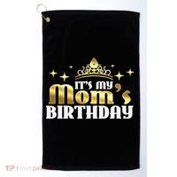It's My Mom's Birthday Funny Cute Mama Gift For Mothers Golf Towel thumb 0