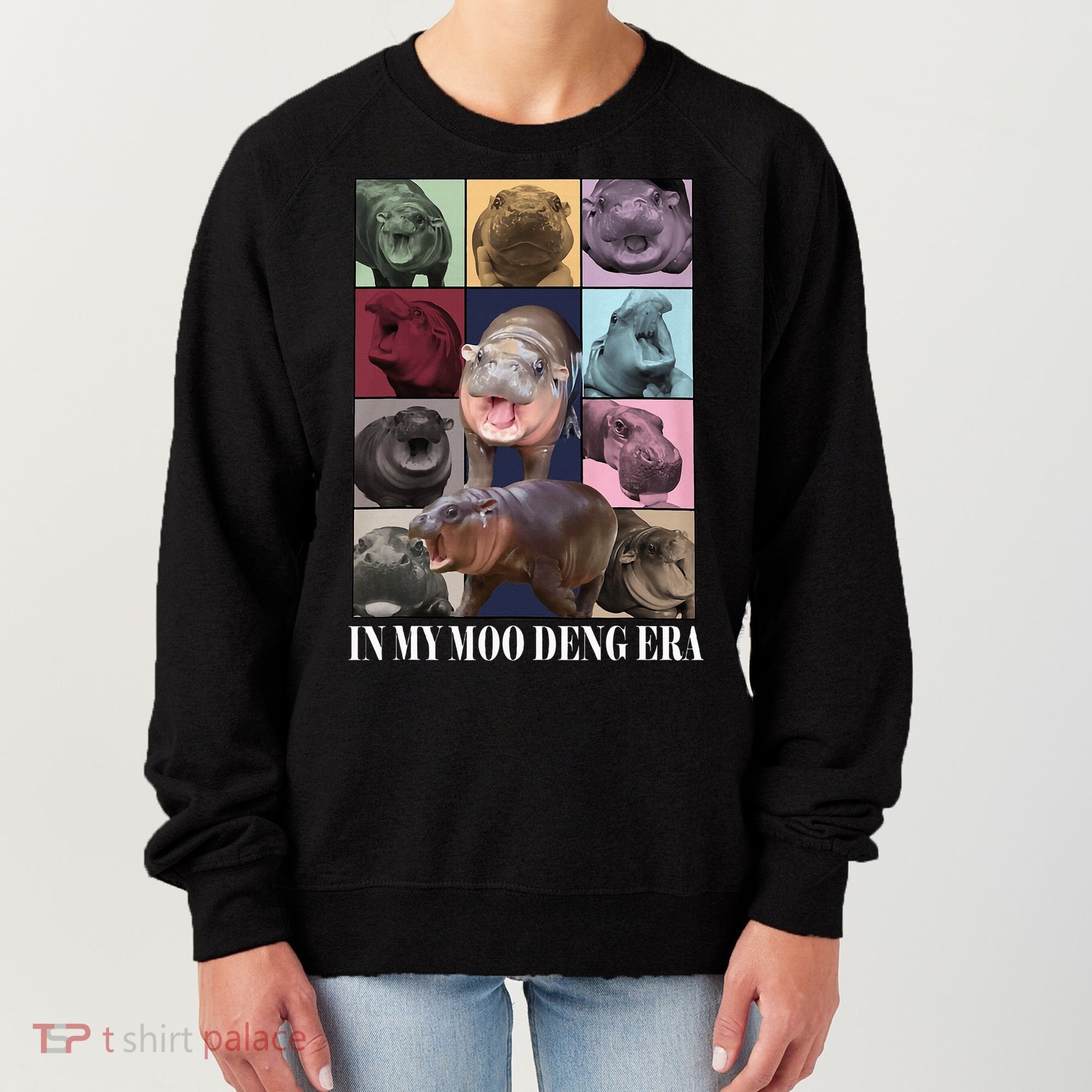 In My Moo Deng Era  Moo Deng Lover Women's Sweatshirt