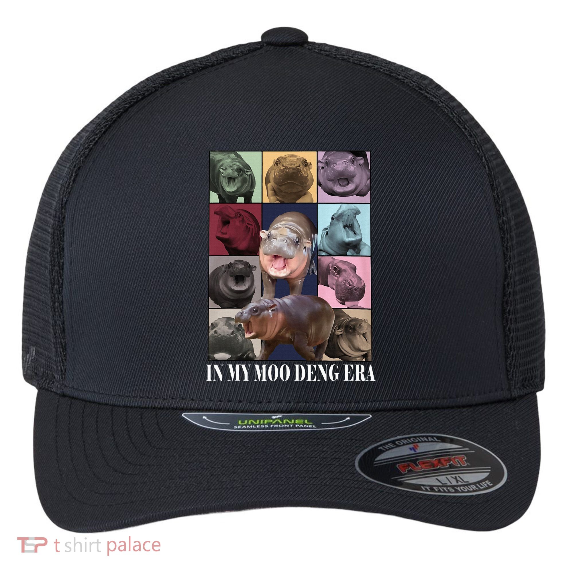 In My Moo Deng Era  Moo Deng Lover Flexfit Unipanel Trucker Cap