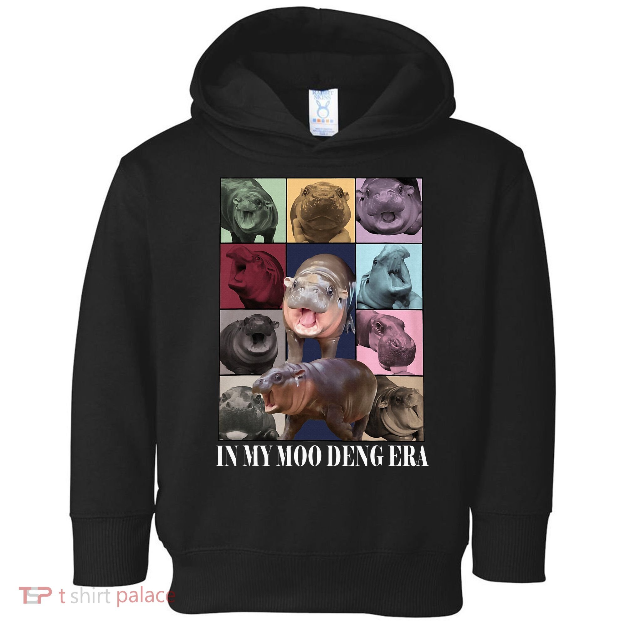In My Moo Deng Era  Moo Deng Lover Toddler Hoodie