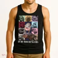 In My Moo Deng Era  Moo Deng Lover Tank Top thumb 3