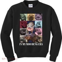 In My Moo Deng Era  Moo Deng Lover Kids Sweatshirt thumb 0