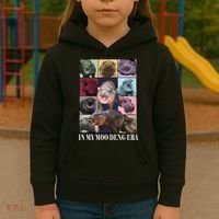 In My Moo Deng Era  Moo Deng Lover Kids Hoodie thumb 3