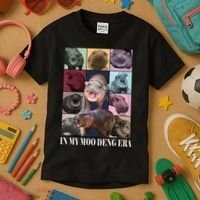 In My Moo Deng Era  Moo Deng Lover Kids T-Shirt thumb 3