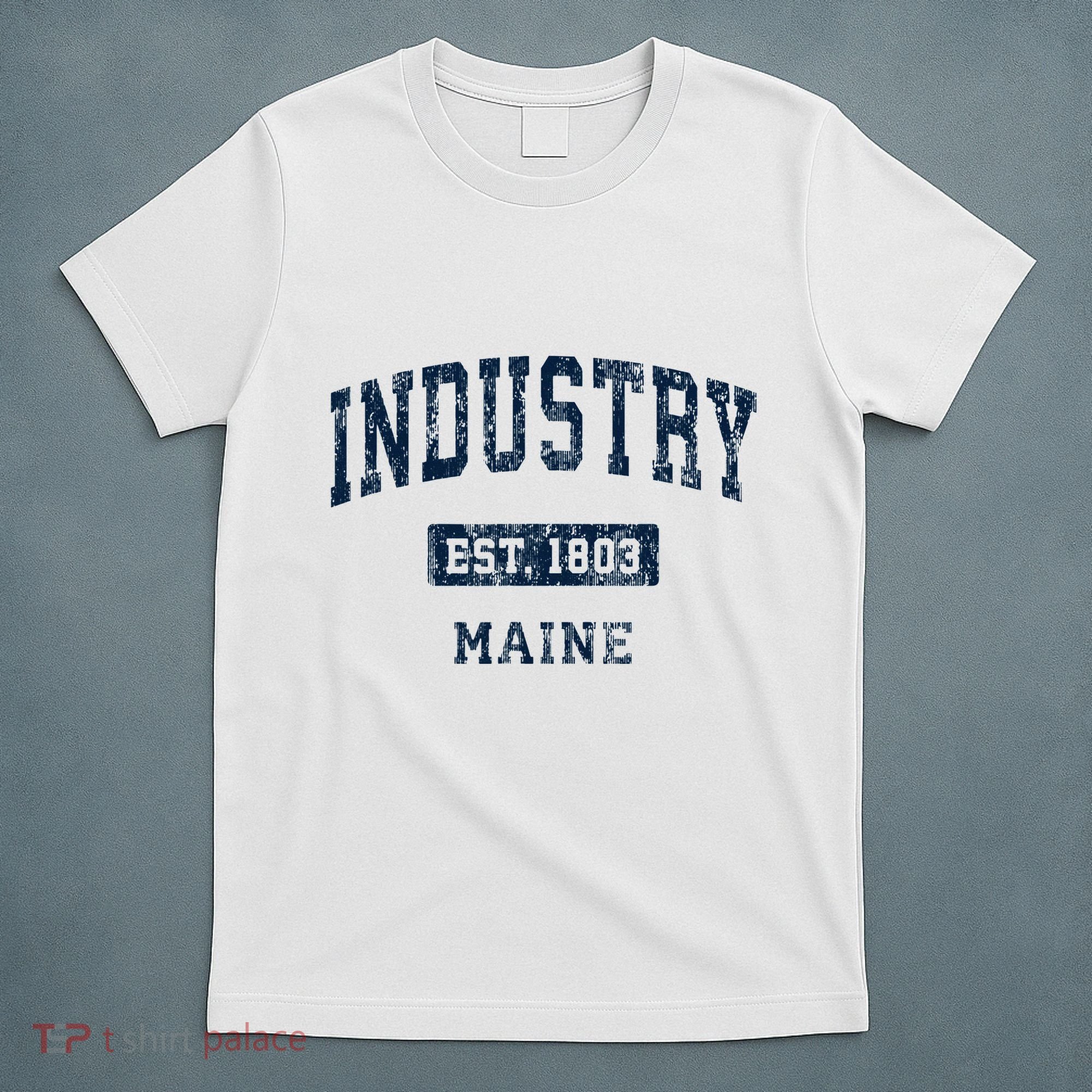 Industry Maine Me Vintage Sports Established T-Shirt