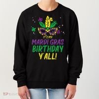 Its My Mardi Gras Birthday Yall Mardi Gras Women's Sweatshirt thumb 0
