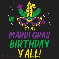 Its My Mardi Gras Birthday Yall Mardi Gras Adult Drive Performance Visor thumb 2