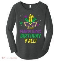Its My Mardi Gras Birthday Yall Mardi Gras Women's Perfect Tri Tunic Long Sleeve Shirt thumb 0