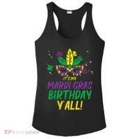 Its My Mardi Gras Birthday Yall Mardi Gras Ladies PosiCharge Competitor Racerback Tank thumb 0