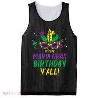 Its My Mardi Gras Birthday Yall Mardi Gras Mesh Reversible Basketball Jersey Tank thumb 0