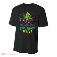 Its My Mardi Gras Birthday Yall Mardi Gras Youth Performance Sprint T-Shirt thumb 0