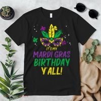 Its My Mardi Gras Birthday Yall Mardi Gras Premium T-Shirt thumb 2