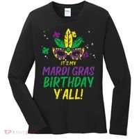 Its My Mardi Gras Birthday Yall Mardi Gras Women's Long Sleeve Shirt thumb 0