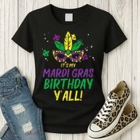 Its My Mardi Gras Birthday Yall Mardi Gras Women's T-Shirt thumb 3