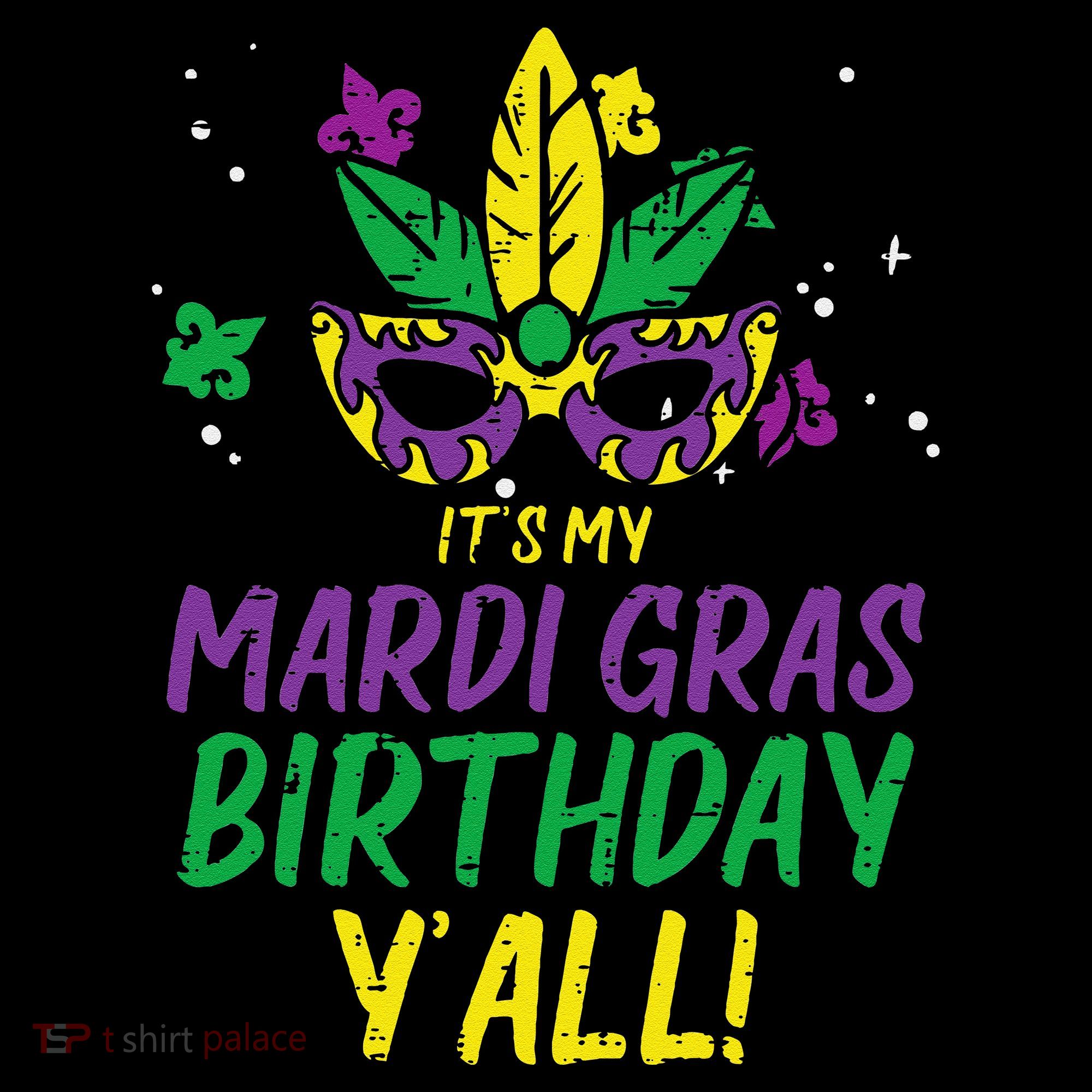 Its My Mardi Gras Birthday Yall Mardi Gras Kids Colorblock Raglan Jersey