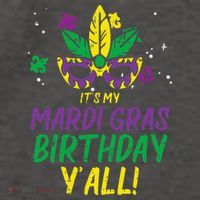 Its My Mardi Gras Birthday Yall Mardi Gras Vector Backpack thumb 2