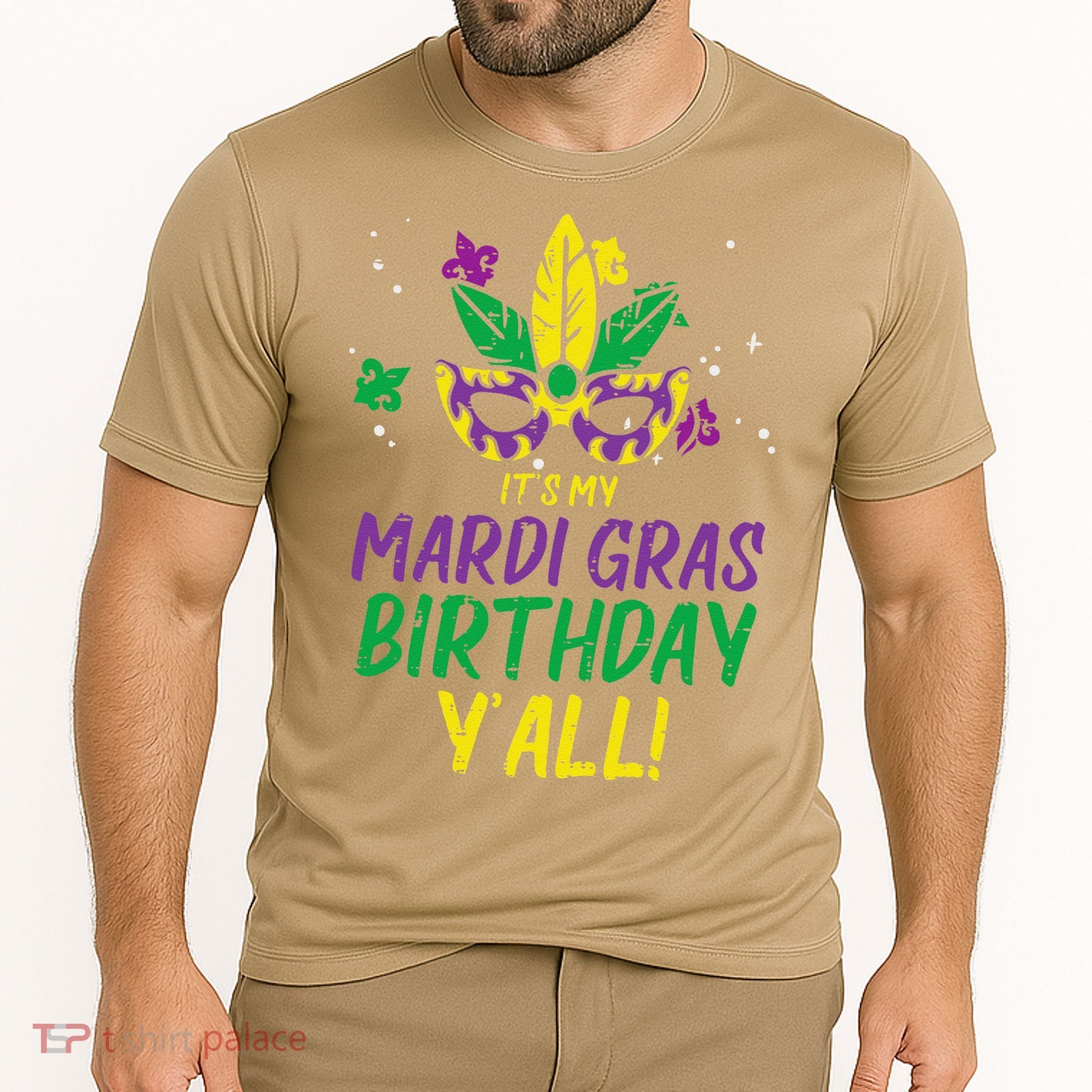 Its My Mardi Gras Birthday Yall Mardi Gras Cooling Performance Crew T-Shirt