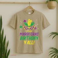 Its My Mardi Gras Birthday Yall Mardi Gras T-Shirt thumb 2