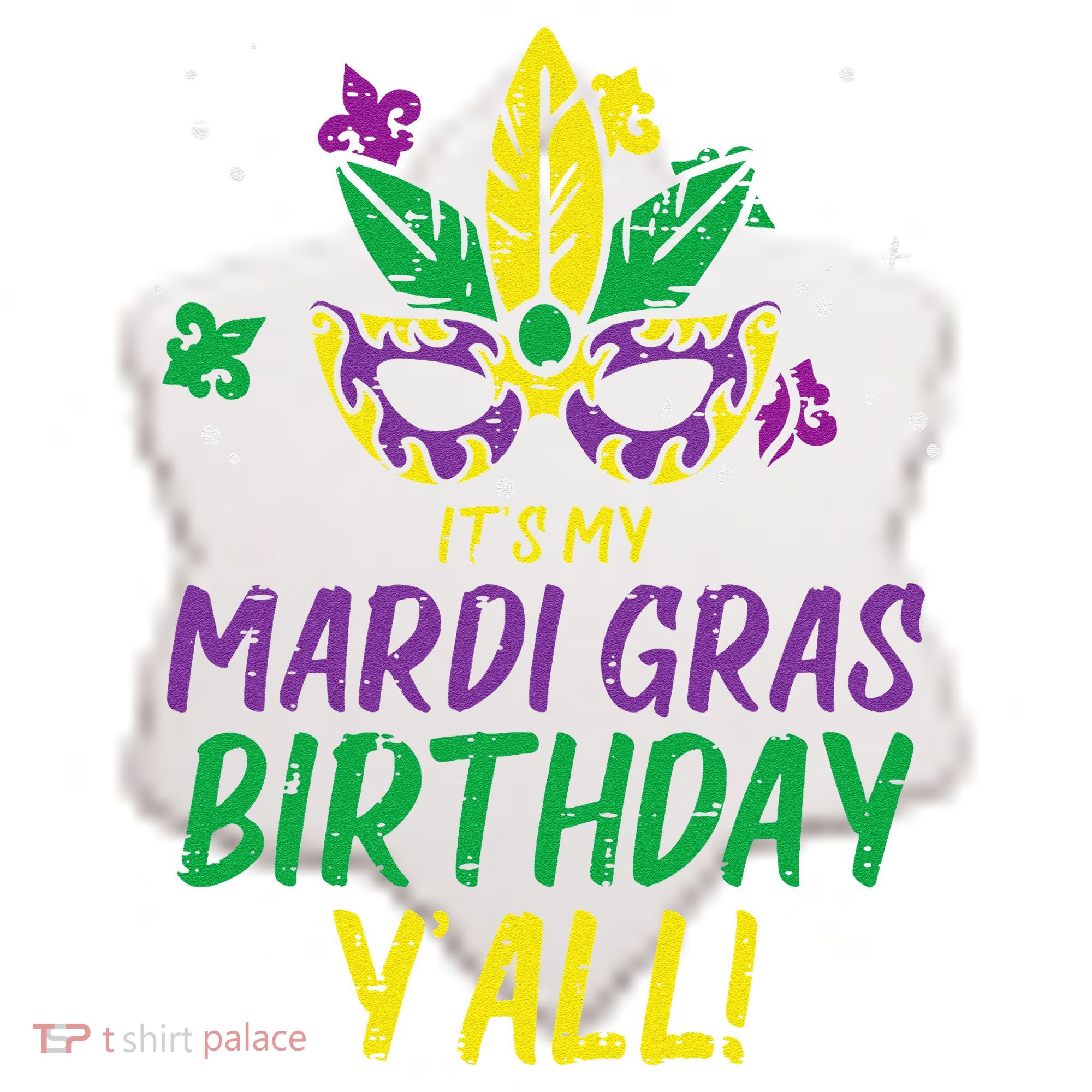 Its My Mardi Gras Birthday Yall Mardi Gras Ceramic Ornament