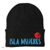 Isla Mujeres Mexico Vacation Souvenirs Matching Family Trip Funny Gift Beanie thumb 0